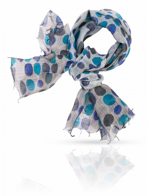 Палантин Женский SW-POLKA/BLUE